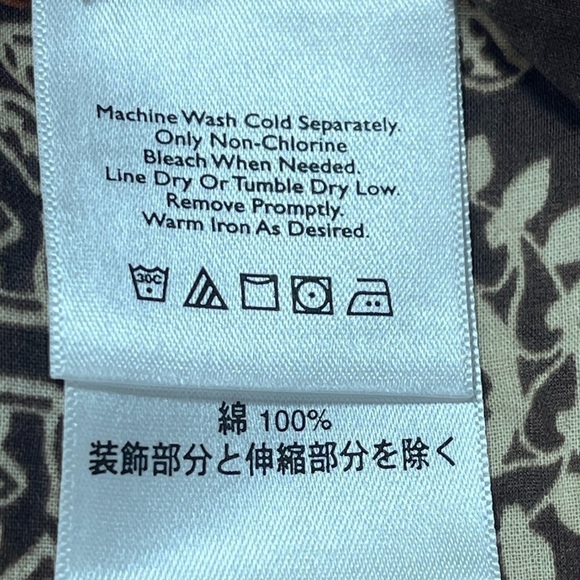 EDDIE BAUER Women's Lightweight Top Sz 3X Boho Brown/Orange Peasant Embroidered - Picture 5 of 11